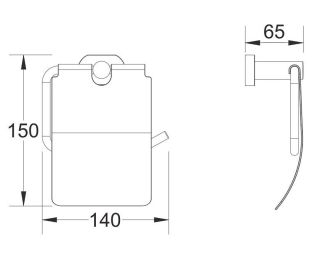 Держатель для туалетной бумаги Shevanik SG5105H чёрный